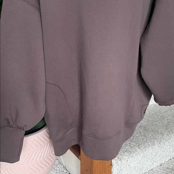 Free People Movement Slouchy Oversized Turtleneck Pullover Sweater Brown NEW - Picture 5 of 13